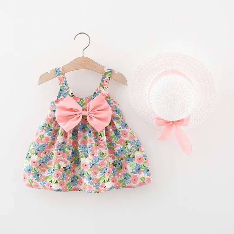 Vestido Sorriso de Anjo + Chapéu